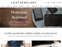 Tablet Screenshot of leatherology.com